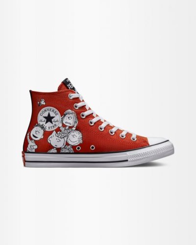 Converse X Peanuts Chuck Taylor All Star Høye Sko Dame, Rød NO-015333