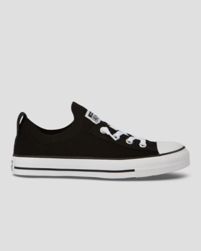 Converse Chuck Taylor All Star Shoreline Knit Slip Slip On Sko Dame, Svart NO-812635