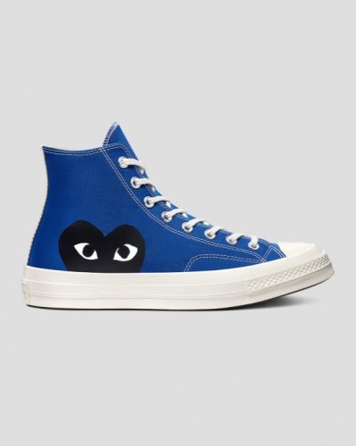 Converse X Comme des Garçons Chuck 70 Play Høye Sko Dame, Blå NO-224500