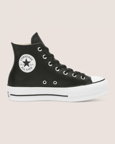 Converse Chuck Taylor All Star Lift Clean Høye Sko Dame, Svart NO-266889