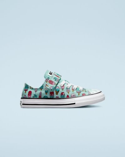 Converse Chuck Taylor All Star Sweet Scoops Junior 1V Lave Sko Barn, Lyse Turkis NO-826564