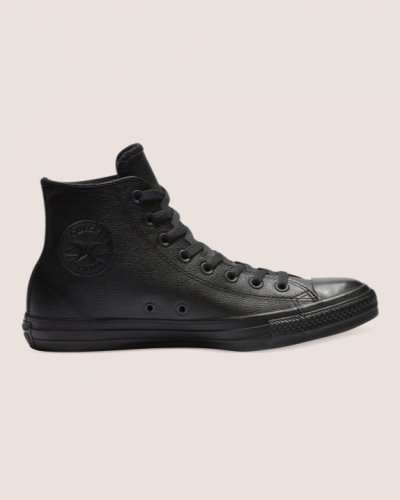 Converse Chuck Taylor All Star Lær Sko Dame, Svart NO-796497