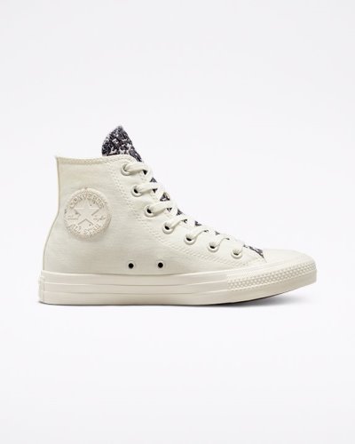 Converse Chuck Taylor All Star Desert Camo Høye Sko Dame, Hvite / Lilla NO-782451