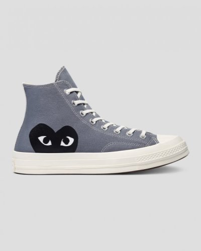 Converse X Comme des Garçons Chuck 70 Play Høye Sko Dame, Grå NO-047091