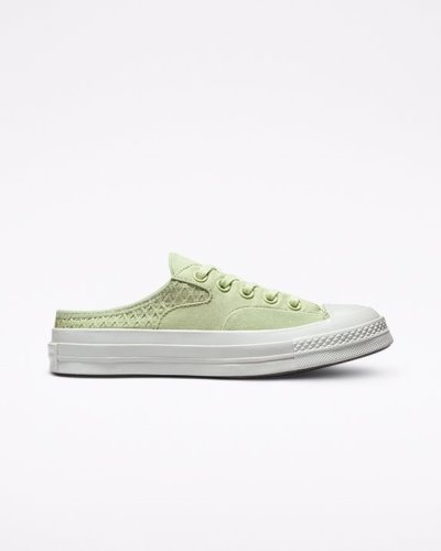 Converse Chuck 70 Mule Crafted Jacquard Slip Lave Sko Dame, Olivengrønne NO-497002